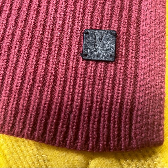 All Saints ribbed knit scarf merino wool blend - Picture 3 of 5